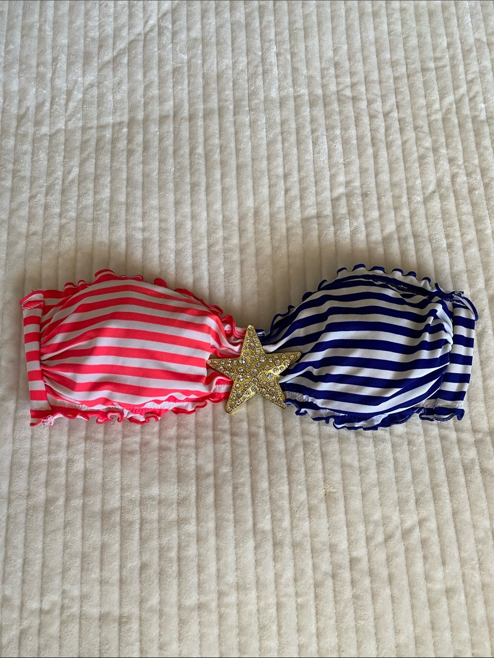 🌼 Victoria’s Secret Swim Top Summer Fourth of July Swim Top size Small